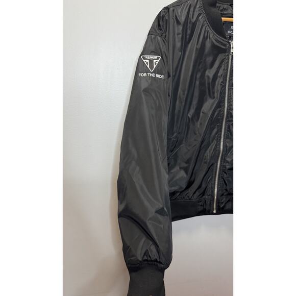 Unbranded Men’s Jacket Bomber Style Black SZ 2X With Flag And Other Patches - Picture 3 of 13